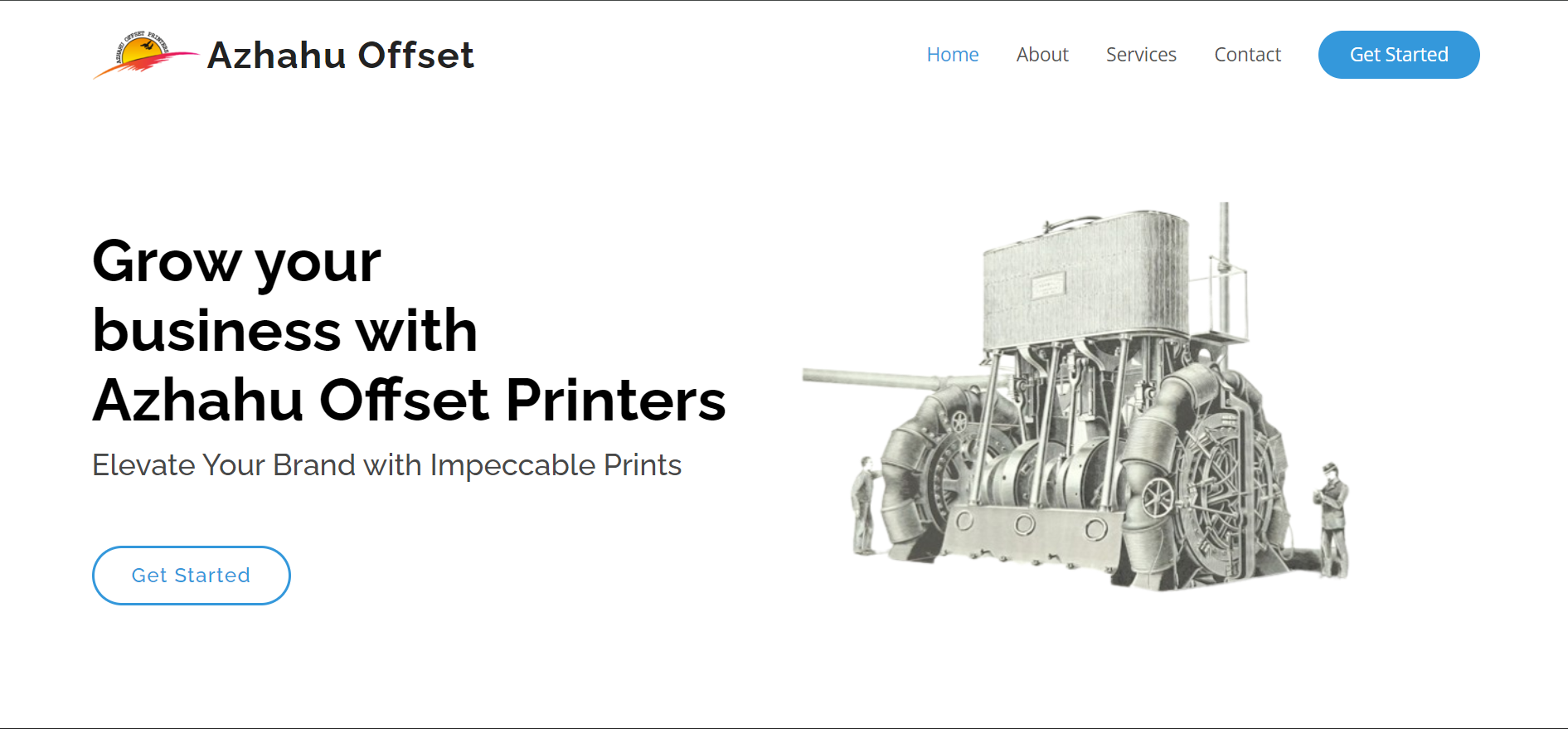 Azhahu Printers Website