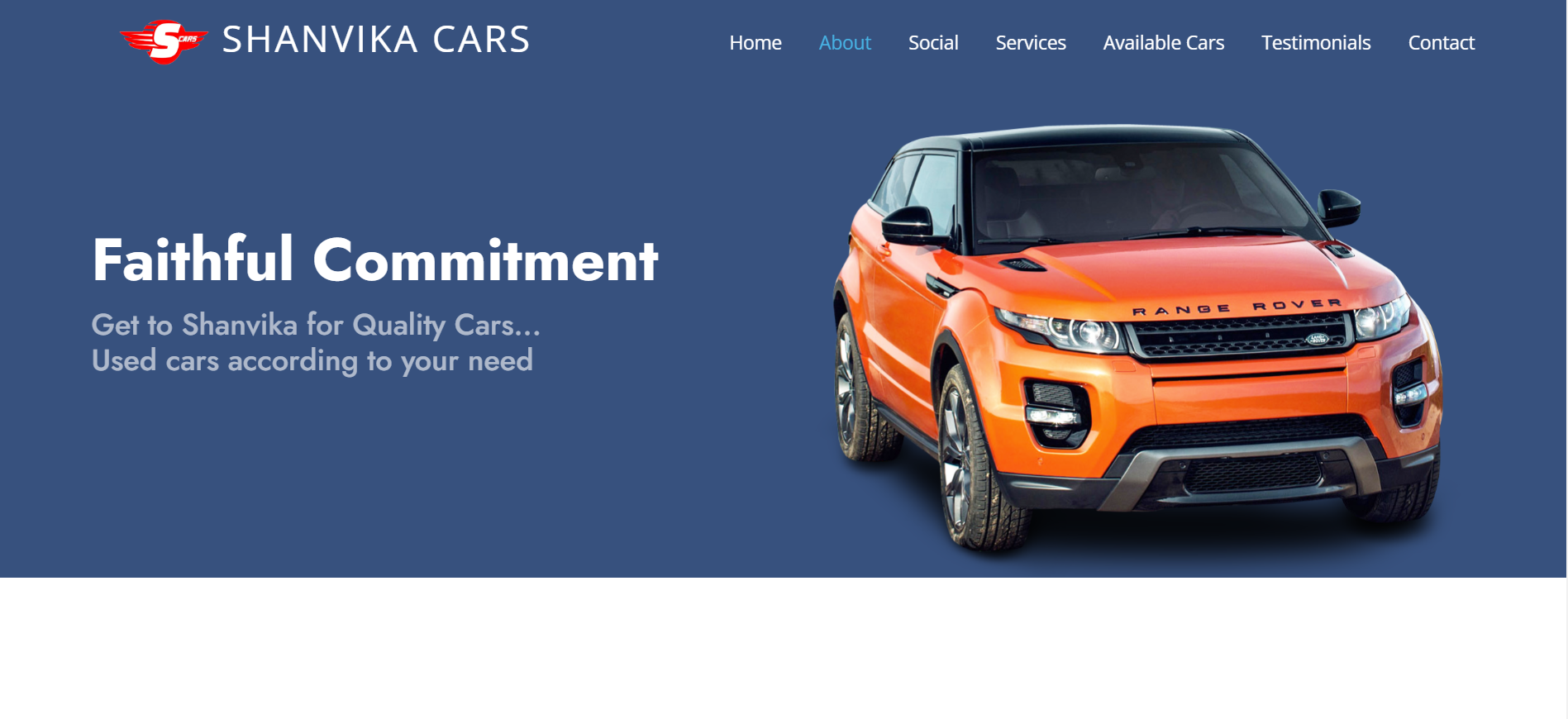 Shanvika Cars Website